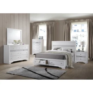 Traditional Queen 5 Pc Storage Bedroom set
