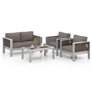 4 PCS Patio Furniture Set